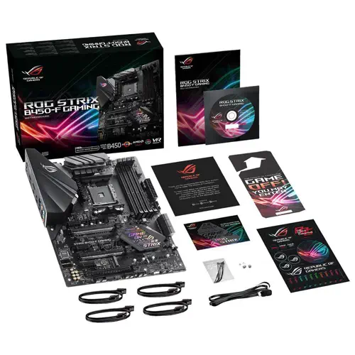 Asus Rog Strix B450-F Gaming AMD B450 Soket AM4 DDR4 4400(OC)MHz ATX Gaming(Oyuncu) Anakart