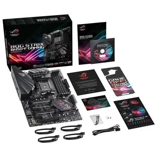 Asus Rog Strix B450-F Gaming AMD B450 Soket AM4 DDR4 4400(OC)MHz ATX Gaming(Oyuncu) Anakart