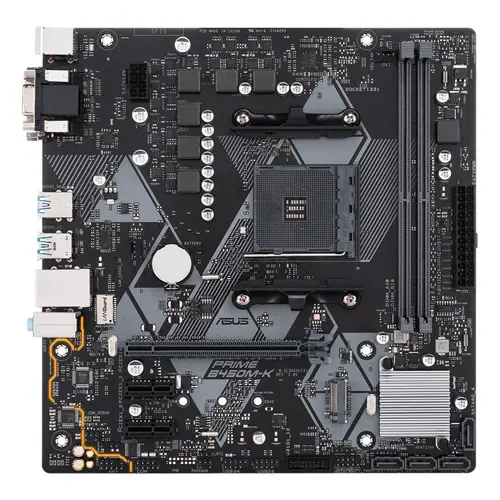 Asus Prime B450M-K AMD B450 Soket AM4 DDR4 4400(OC)MHz mATX Gaming(Oyuncu) Anakart