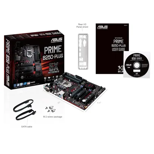 Asus Prime B250-Plus Intel B250 Soket 1151 DDR4 2400MHz ATX Gaming(Oyuncu) Anakart