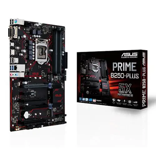 Asus Prime B250-Plus Intel B250 Soket 1151 DDR4 2400MHz ATX Gaming(Oyuncu) Anakart