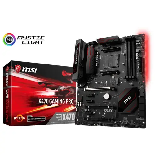 MSI  X470 Gaming Pro AMD X470 Soket AM4 DDR4 3466MHz ATX Gaming(Oyuncu) Anakart