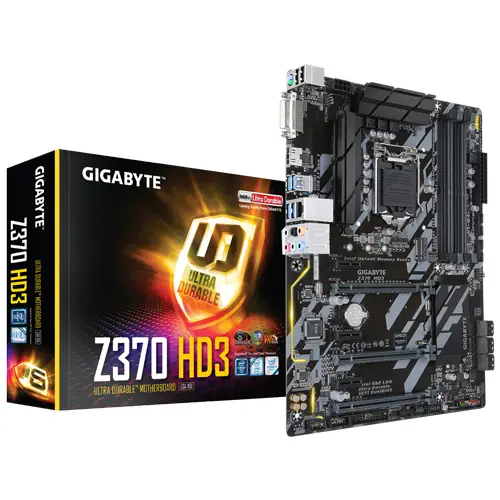 Gigabyte Z370 HD3 Intel Z370 Express Soket 1151 DDR4 4000(OC)MHz ATX Gaming Anakart