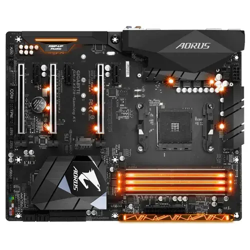 Gigabyte Aorus GA-AX370-Gaming K5 AMD X370 Soket AM4 DDR4 3200(O.C.)MHz ATX Gaming(Oyuncu) Anakart