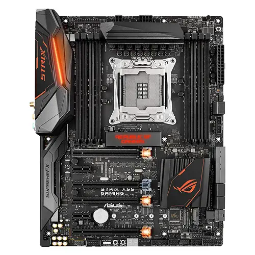 Asus Rog Strix X99 Gaming Intel X99 Soket 2011 v3 DDR4 3333 OC MHz ATX incehesap