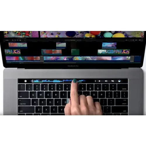 Apple MacBook Pro MPTR2TU/A Intel Core i7-7700HQ 2.80GHz 16GB 256GB SSD 2GB Radeon Pro 555 15” Touch Bar Space Gray Notebook