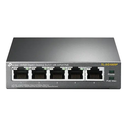 Tp-Link TL-SG1005P 5 Port Gigabit + 4 Port PoE Switch