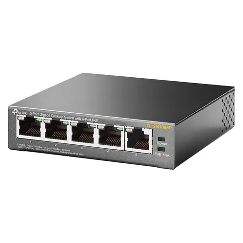 Tp-Link TL-SG1005P 5 Port Gigabit + 4 Port PoE Switch