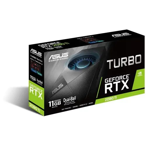 Asus Turbo-RTX2080TI-11G GeForce RTX 2080 Ti 11GB GDDR6 352Bit DX12 Gaming Ekran Kartı
