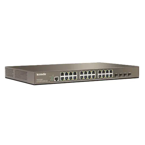 Tenda TEG3224P 24 Port PoE Gigabit 4xSFP Yönetilebilir Switch