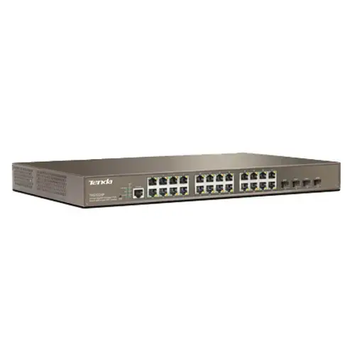 Tenda TEG3224P 24 Port PoE Gigabit 4xSFP Yönetilebilir Switch