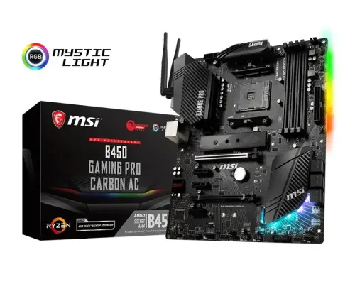 MSI B450 Gaming Pro Carbon AC AMD B450 Soket AM4 DDR4 3466(OC)MHz ATX Gaming Anakart