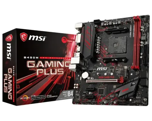 MSI B450M Gaming Plus AMD B450 Soket AM4 DDR4 3466(OC)Mhz mATX Gaming Anakart