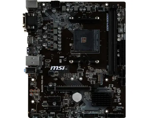 Msi B450M PRO-M2 Amd B450 Soket DDR4 3466(OC) DVI VGA HDMI M.2 USB3.1 mATX Anakart