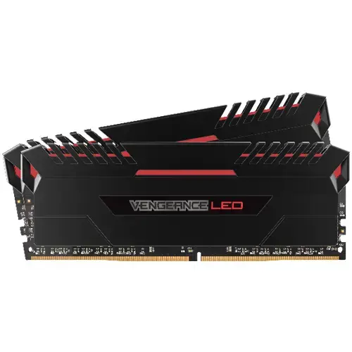 Corsair Vengeance LED 32GB (2x16GB) DDR4 3000MHz CL15 Kırmızı LED Dual Kit Ram - CMU32GX4M2C3000C15R