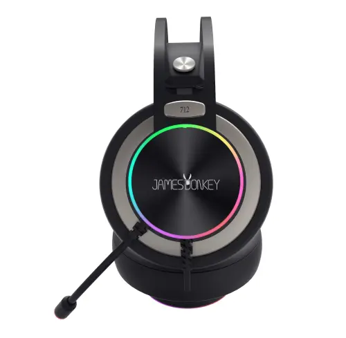 James Donkey 712 Siyah 7.1 Surround RGB Gaming Kulaklık