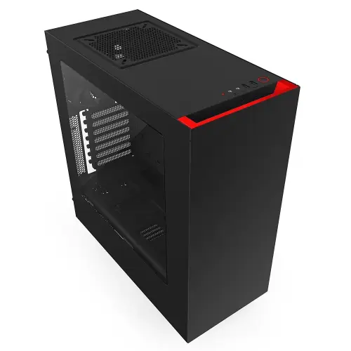 NZXT S340 CA-S340MB-GR Pencereli Siyah-Kırmızı Mid-Tower Kasa
