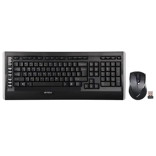 A4 Tech 9300F V-Track 2.4GHz Kablosuz Siyah Q Klavye & Mouse Set