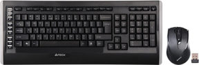 A4 Tech 9300F V-Track 2.4GHz Kablosuz Siyah Q Klavye & Mouse Set
