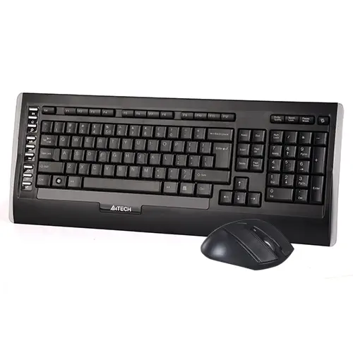A4 Tech 9300F V-Track 2.4GHz Kablosuz Siyah Q Klavye & Mouse Set