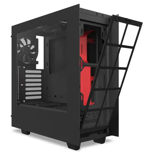 NZXT S340 CA-S340MB-GR Pencereli Siyah-Kırmızı Mid-Tower Kasa