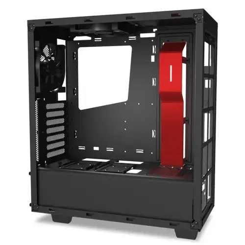 NZXT S340 CA-S340MB-GR Pencereli Siyah-Kırmızı Mid-Tower Kasa