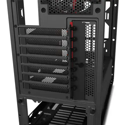NZXT S340 CA-S340MB-GR Pencereli Siyah-Kırmızı Mid-Tower Kasa