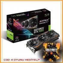 Asus GeForce GTX 1060 OC 6GB 192Bit GDDR5 (DX12) PCI-E 3.0 Gaming (Oyuncu) Ekran Kartı - STRIX-GTX1060-O6G-GAMING