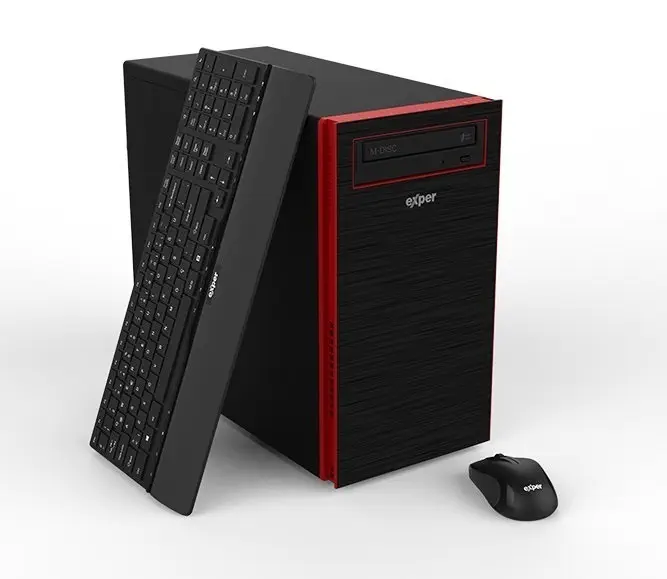 Exper Flex DEX565S Intel Core i5-7400 3.0GHz 8GB 256GB SSD FreeDOS Masaüstü Bilgisayar