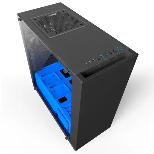 NZXT S340 Elite CA-S340W-B5 Pencereli Siyah-Mavi Mid-Tower Kasa