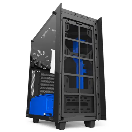 NZXT S340 Elite CA-S340W-B5 Pencereli Siyah-Mavi Mid-Tower Kasa