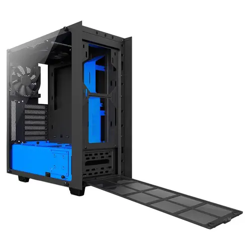 NZXT S340 Elite CA-S340W-B5 Pencereli Siyah-Mavi Mid-Tower Kasa