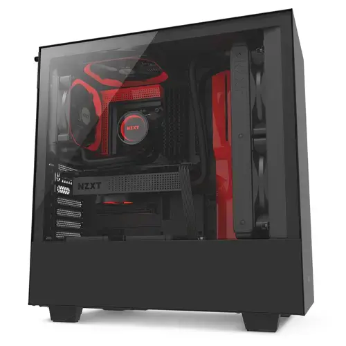 NZXT H500 CA-H500B-BR Pencereli Siyah-Kırmızı Mid-Tower Kasa