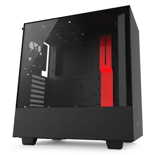 NZXT H500 CA-H500B-BR Pencereli Siyah-Kırmızı Mid-Tower Kasa