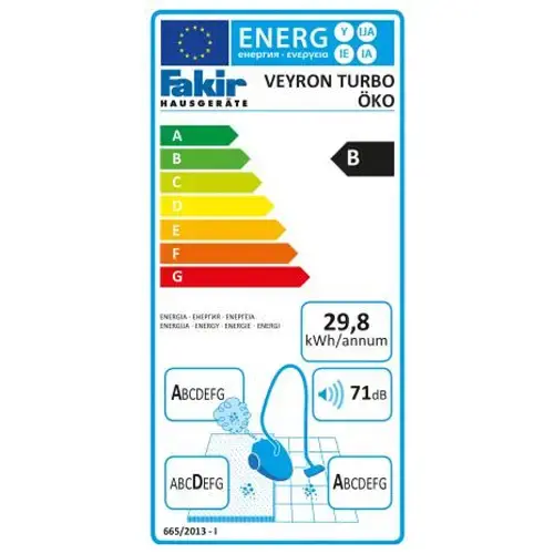 Fakir Veyron Turbo Öko Toz Torbasız Elektrikli Süpürge - Violet