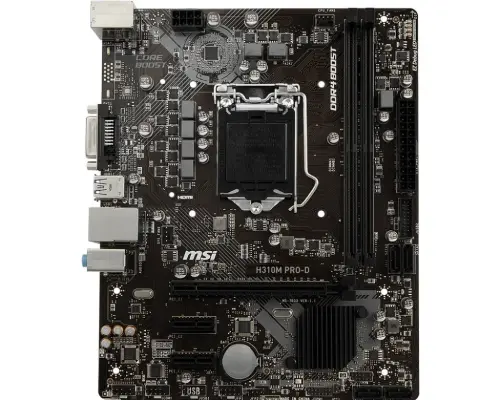 Msi H310M PRO-D Soket 1151 DDR4 2666MHz DVI USB3.1 mATX Anakart