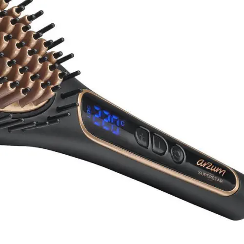 Arzum AR5036 Superstar Saç Düzleştirici Fırça Siyah