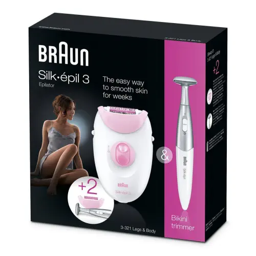 Braun Silk-epil 3 3-321 + FG 1100 Bikini Styler Epilatör