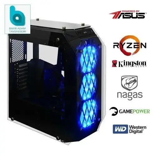 Union 2200 (Bafır Adam) Ryzen 3 2200G 3.5 GHz 8GB 1TB Vega 8 Gaming (Oyuncu) Bilgisayar (Teşhir )