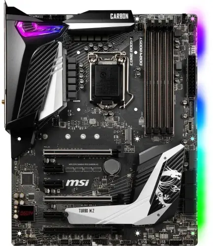 MSI MPG Z390 Gaming Pro Carbon Ac Intel Z390 Soket 1151 DDR4 4400(O.C.)MHz ATX Gaming(Oyuncu) Anakart