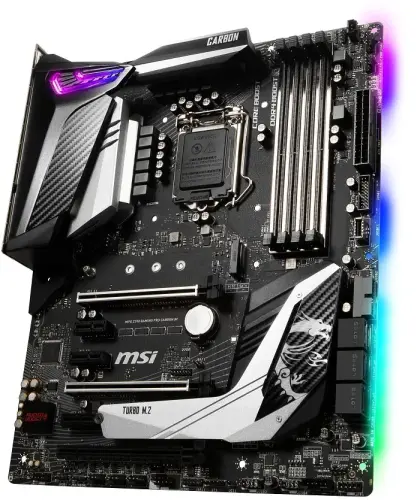 MSI MPG Z390 Gaming Pro Carbon Ac Intel Z390 Soket 1151 DDR4 4400(O.C.)MHz ATX Gaming(Oyuncu) Anakart