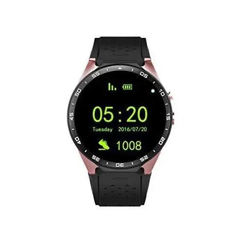 Kingwear KW88 1.39″ Ekran MTK6580 Quad Core 1.3GHZ İşlemcili Android 5.1 3G Telefon Özellikli Altın/Dore Akıllı Saat - 2 Yıl Kingwear Türkiye Garantili