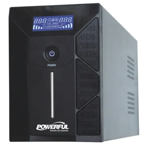 Powerful PLD-3000 3 kVA LCD Ekran Line Interactive UPS