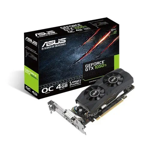 Asus GTX1050 Ti-O4G-LP-BRK 4GB DDR5 Dvi/Hdmi/Dp Ekran Kartı