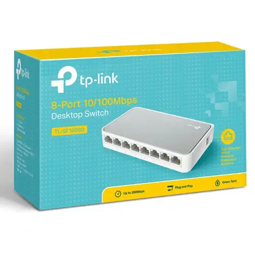 Tp-Link TL-SF1008D 8 Port 10/100Mbps Masaüstü Switch