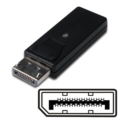 Digitus AK-340602-000-S DP Erkek - HDMI A Dişi Siyah DisplayPort (DP) - HDMI Adaptörü