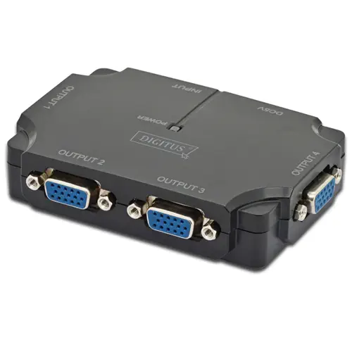 Digitus DS-42120-1 2048x1536p 350MHz 4-Port VGA Video Çoklayıcı