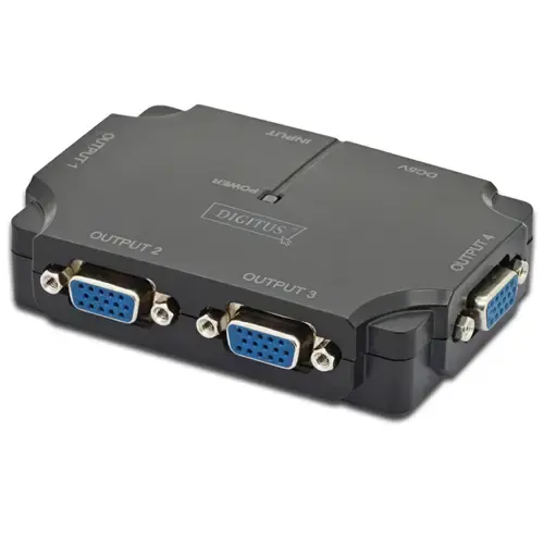 Digitus DS-42120-1 2048x1536p 350MHz 4-Port VGA Video Çoklayıcı
