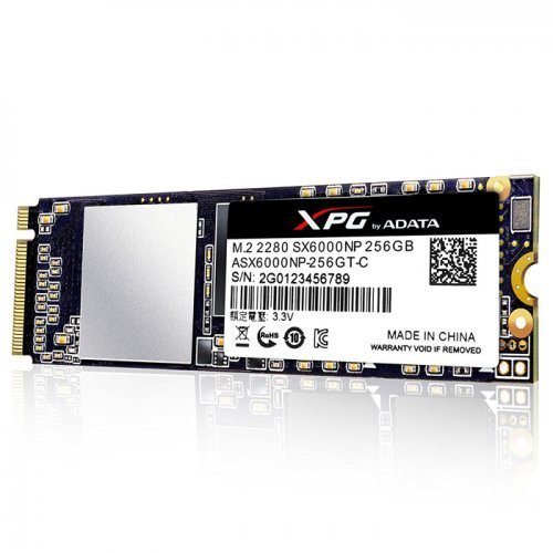 AData XPG SX6000 ASX6000NP-256GT-C 256GB 3D NAND PCIe Gen3x2 M.2 2280 ...