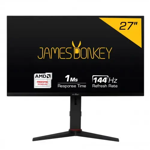 James Donkey JD27GM144 27″ 1ms 144Hz(HDMI 2.0) Full HD Pivot Gaming Monitör  (FreeSync, Frameless, HDMI 2.0-144Hz) ″0″ Ölü Pixel Garantisi